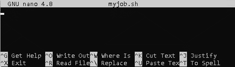 GNU nano editor